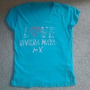Blue rivera maya mexico shirt